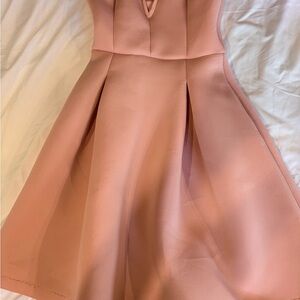 Elegant Pink Sleeveless Dress